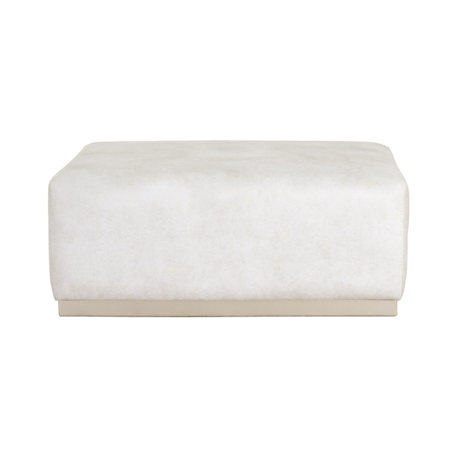 Puff Berlin Velvet Luxury Beige, Champaña