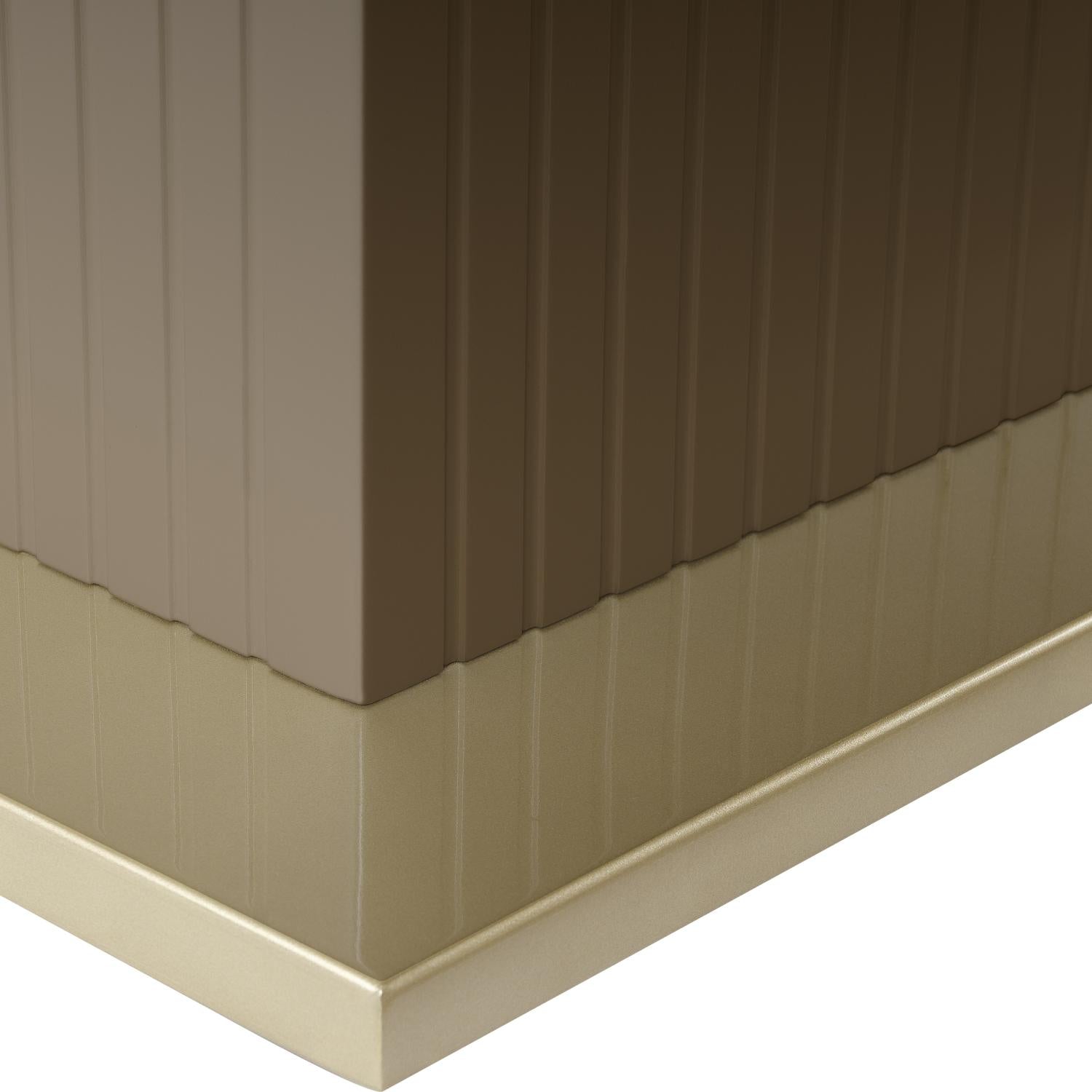 Mesa De Centro Berlin Bronce, Champaña