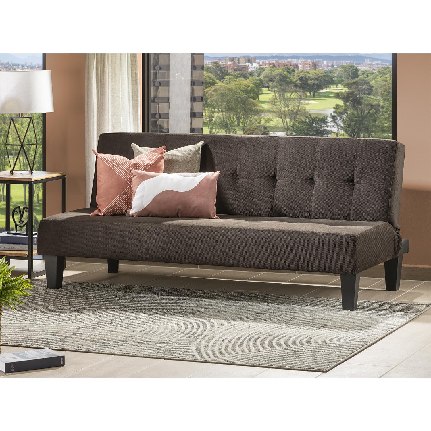Sofá Cama Alek Microfibra Chocolate
