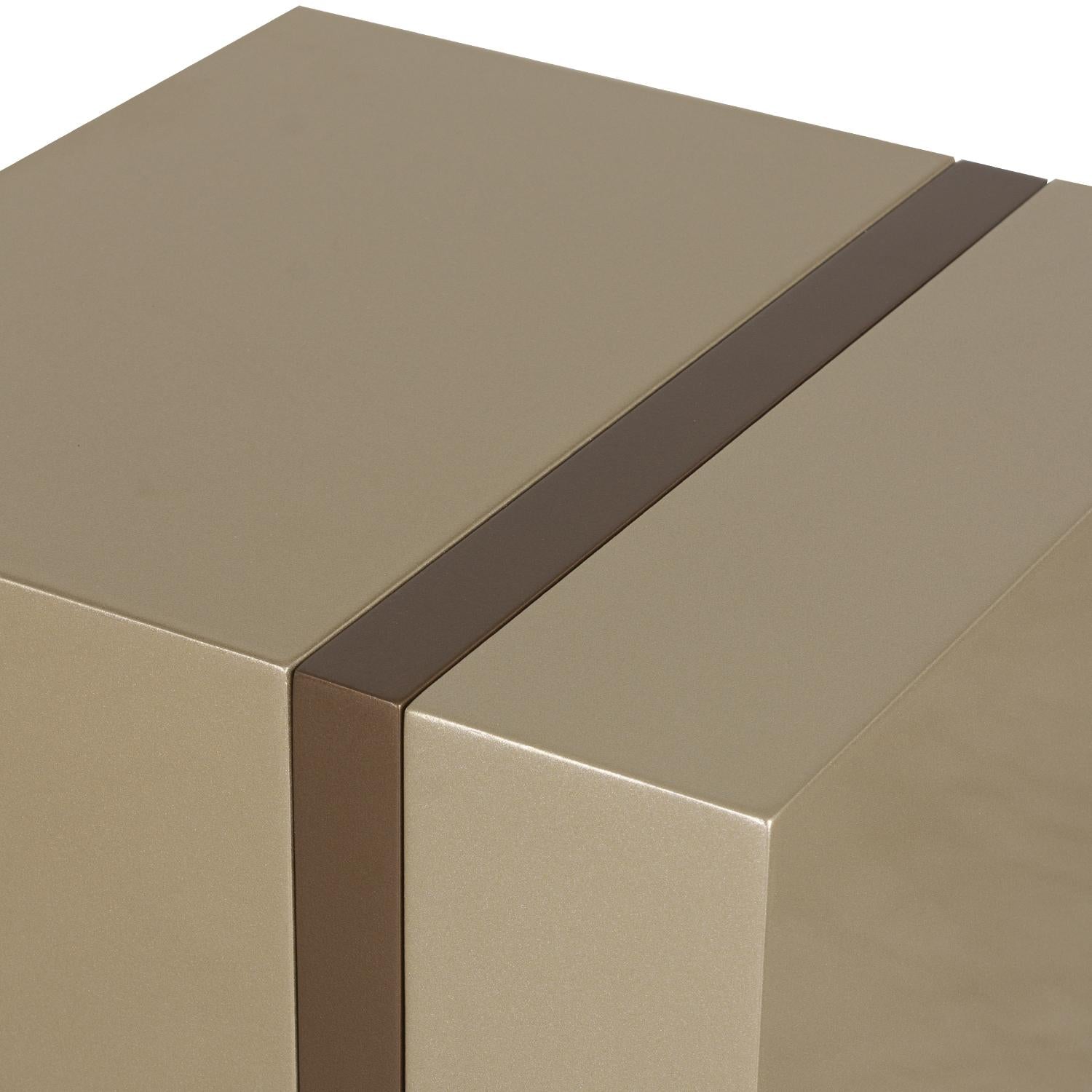 Mesa Auxiliar Lizzi Bronce, Champaña