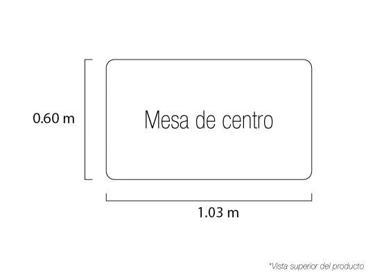 Mesa De Centro Munich Bronce, Champaña