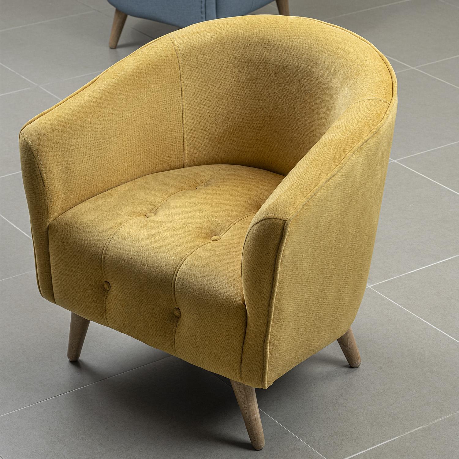 Poltrona Celeste Velvet Ginger, Natural