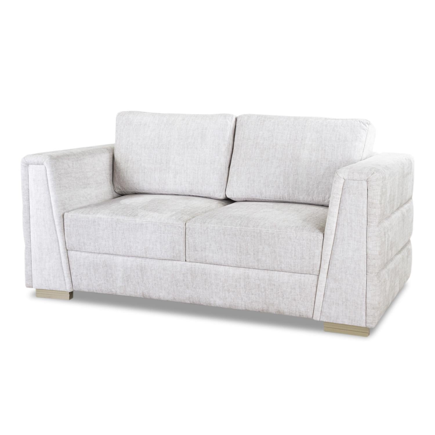 Sofá 2 Puestos Regency Velvet Marmol, Champaña