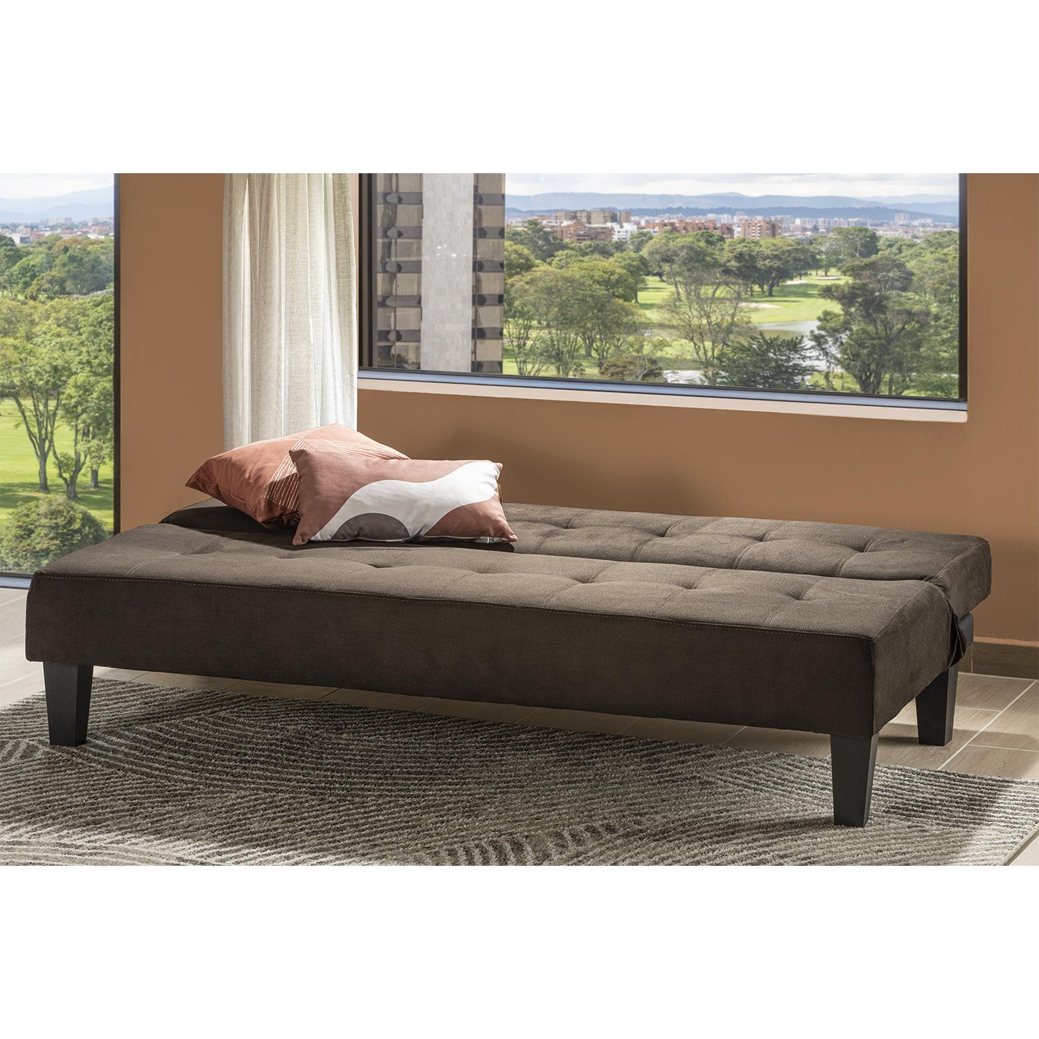 Sofá Cama Alek Microfibra Chocolate