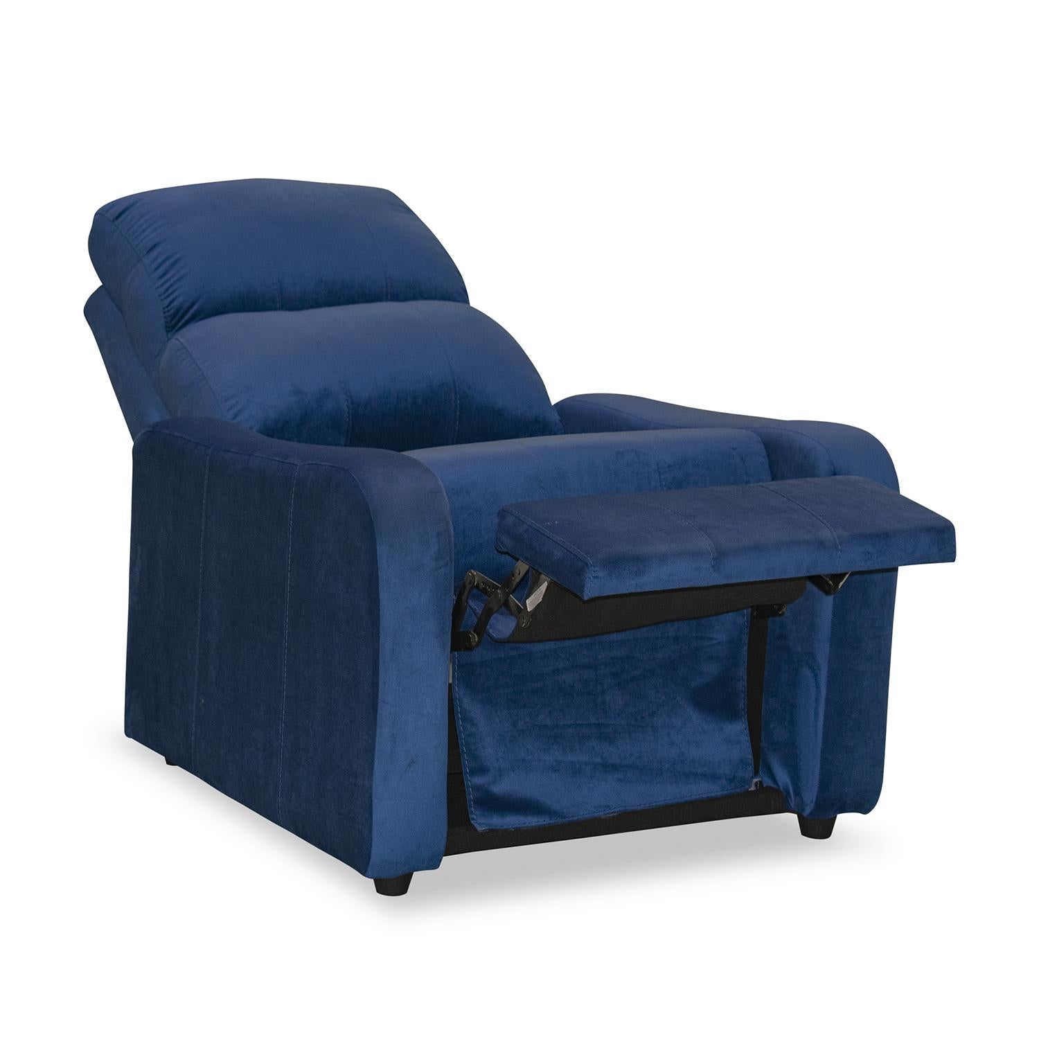 Sillón Reclinable Daytona Velvet Azul