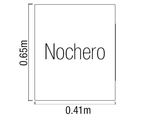 Mesa de Noche Noruega Natural, Taupe Grande