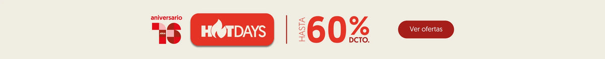 Banner promocional con la oferta: Hot Sale de Aniversario, hasta 60% de descuento. Botón para ver ofertas.