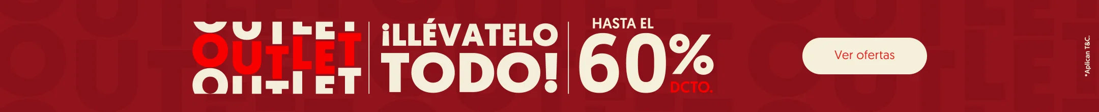 Outlet 2026 hasta el 60% dto