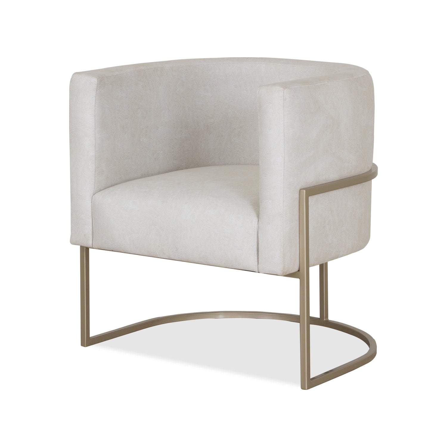 Poltrona Viena Velvet Blanco, Champaña