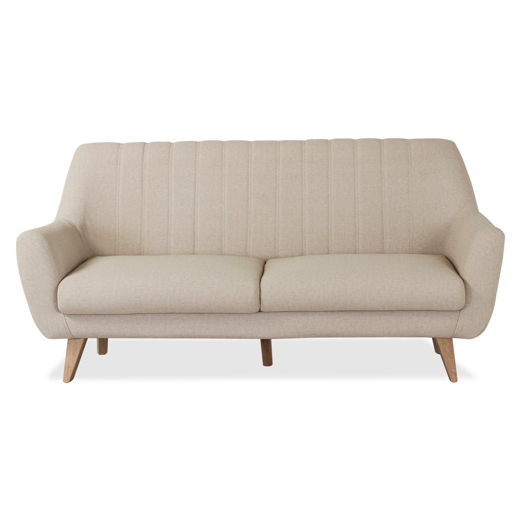 Sofa 3 puestos lugo eurolino marfil,natural Muebles Jamar